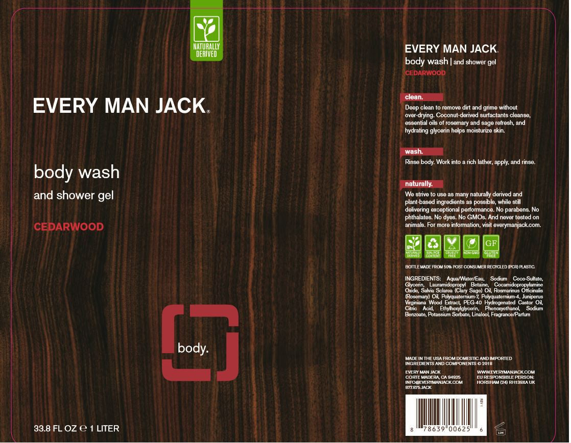 EMJ BODY WASH CEDARWOODT ( 1 X 33.8 OZ )-1