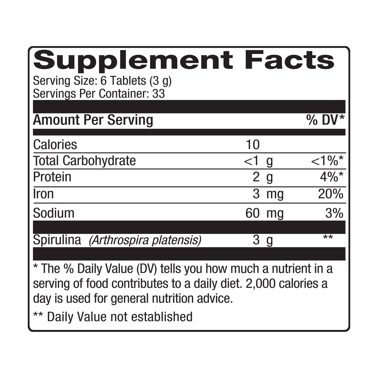 Nutrex Hawaii Spirulina Tabs 500 Mg (1x200 TAB)-5