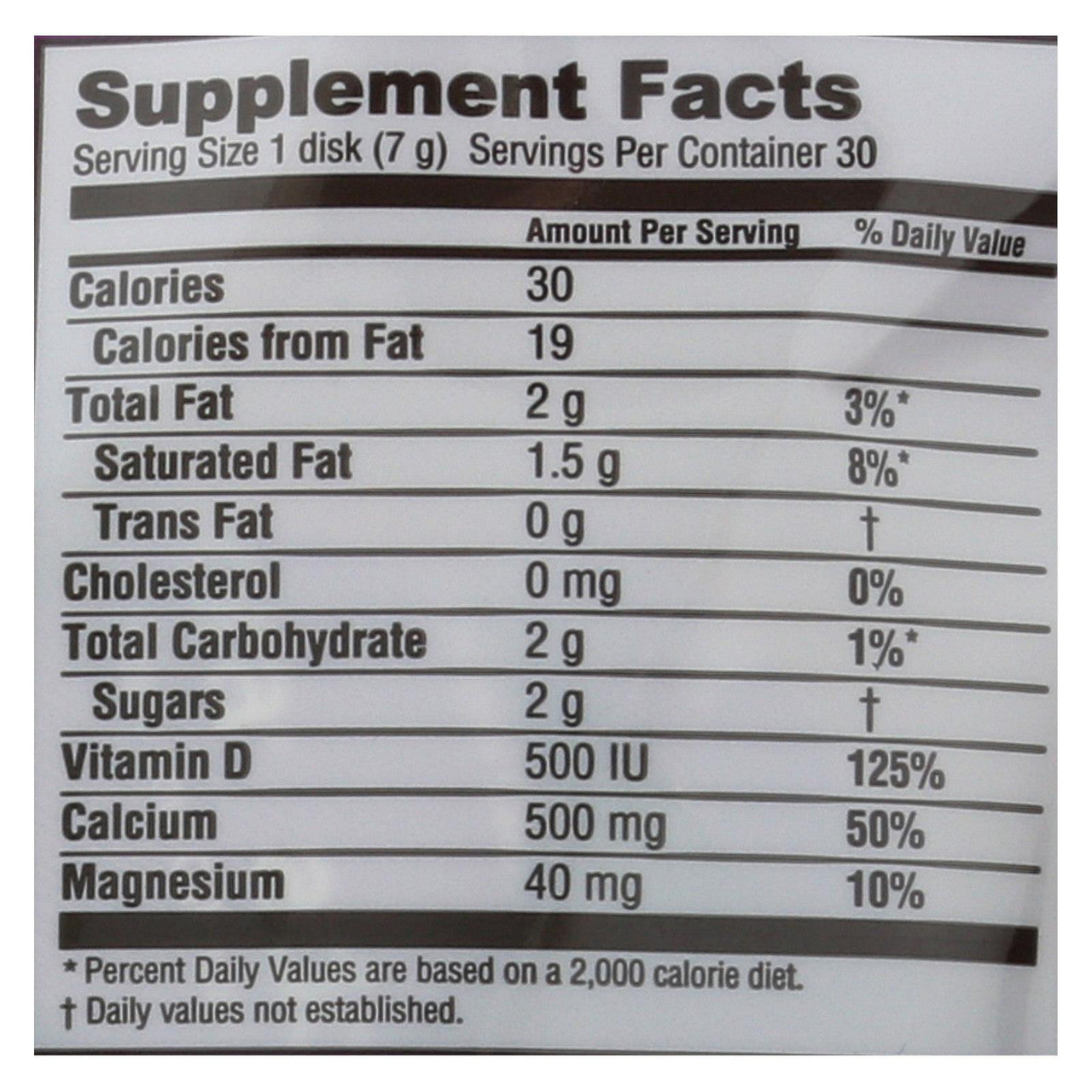 OG3 ADORA CALC DK CHOC ( 1 X 30 CT )-2