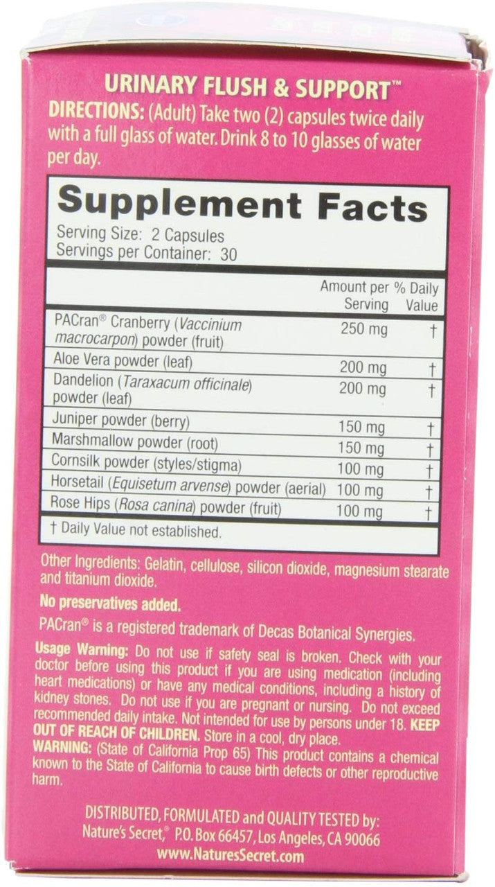 Nature's Secret Urinary Cleanse & Flush (1x60 CAP)-2