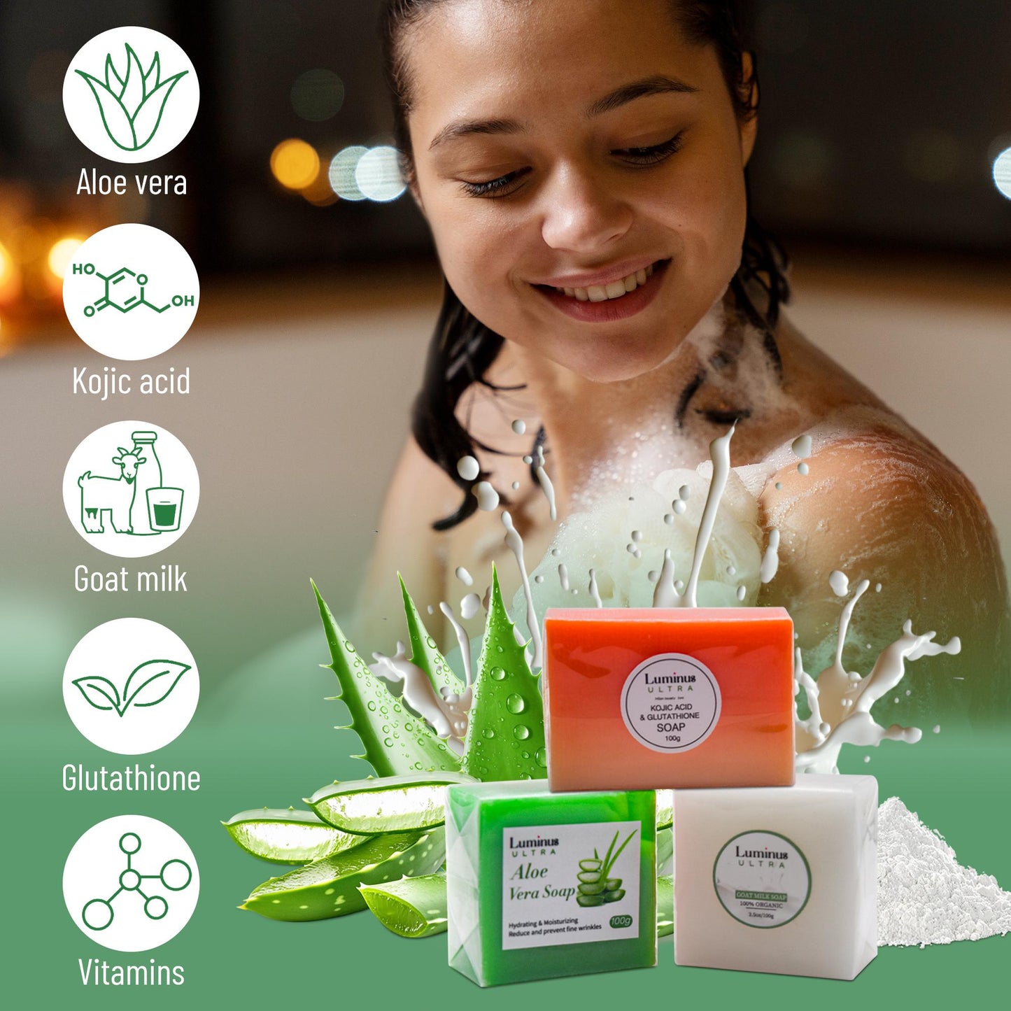 Organic Bath & Hand Soap (3 Set)-2