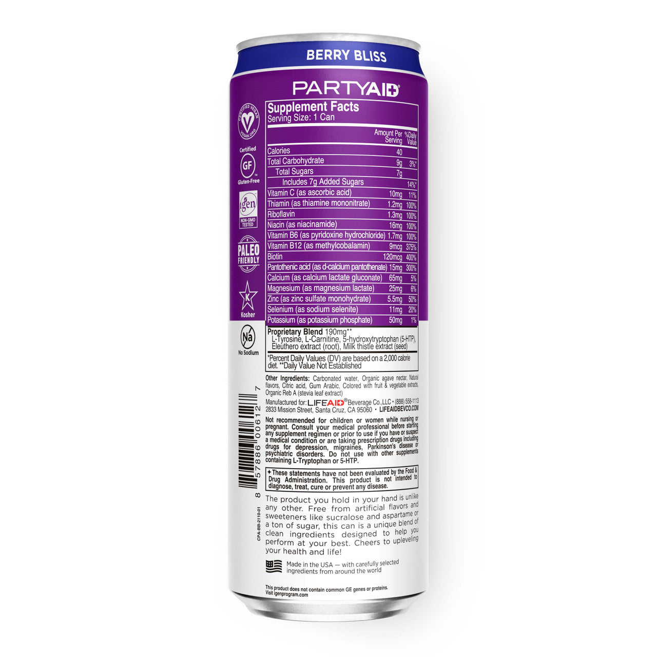 LIFEAID PARTYAID RESTORE ( 12 X 12 OZ )-1