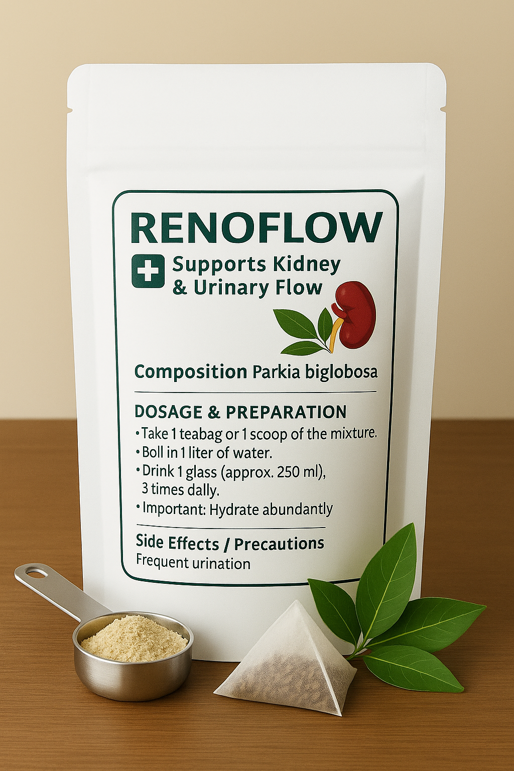 Renoflow – Herbal Supplement for Kidney Health & Urinary Flow | Parkia Biglobosa Infusion