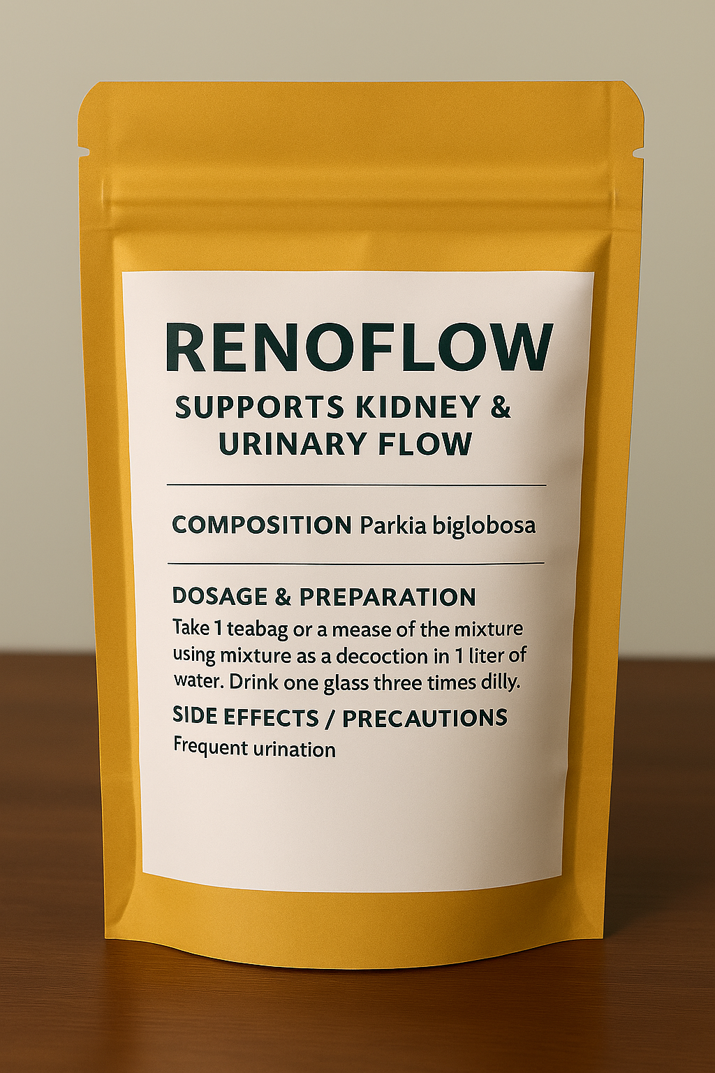 Renoflow – Herbal Supplement for Kidney Health & Urinary Flow | Parkia Biglobosa Infusion