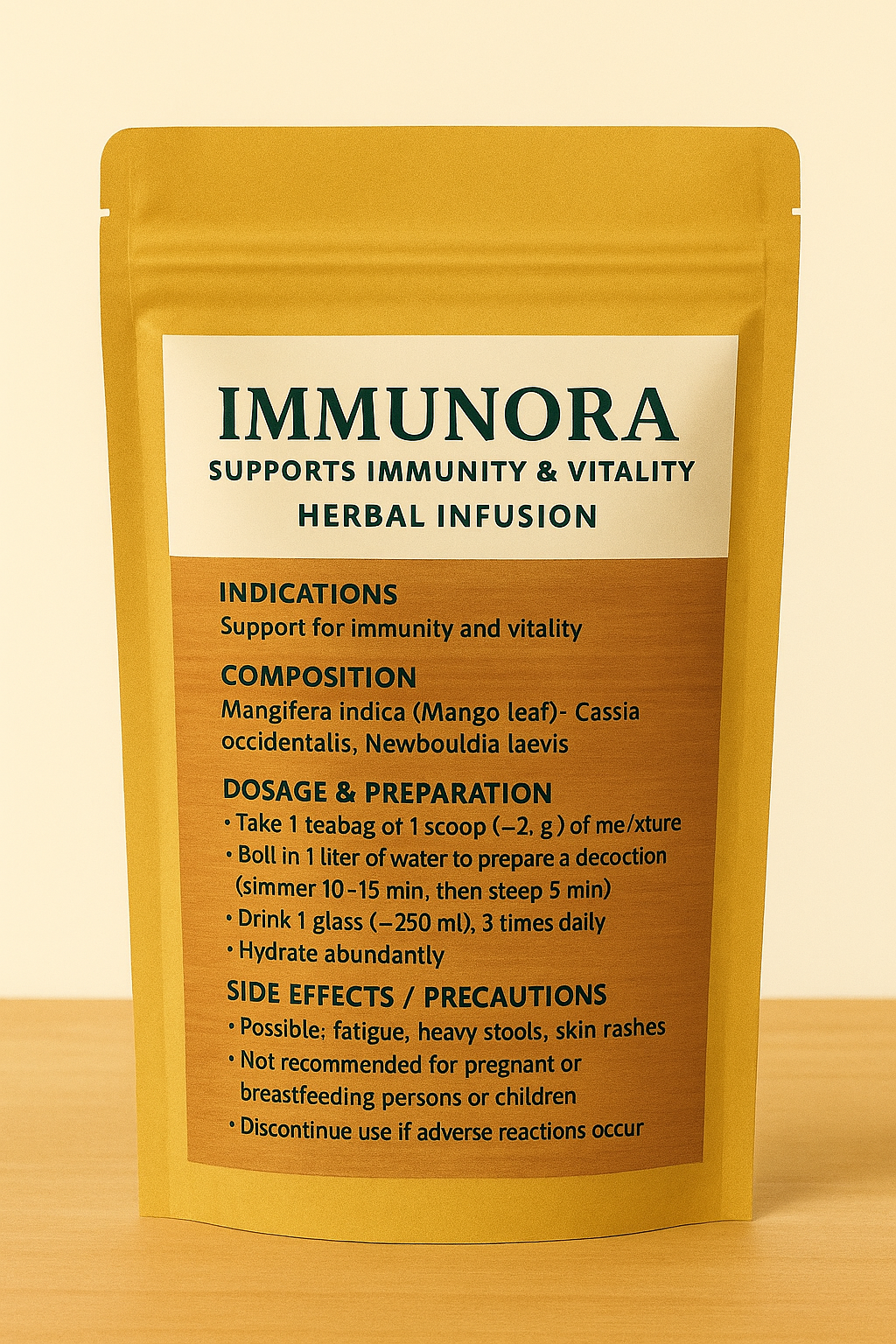 Immunora – Herbal Infusion for Immune Support, Detox & Vitality | Natural Antioxidant Formula