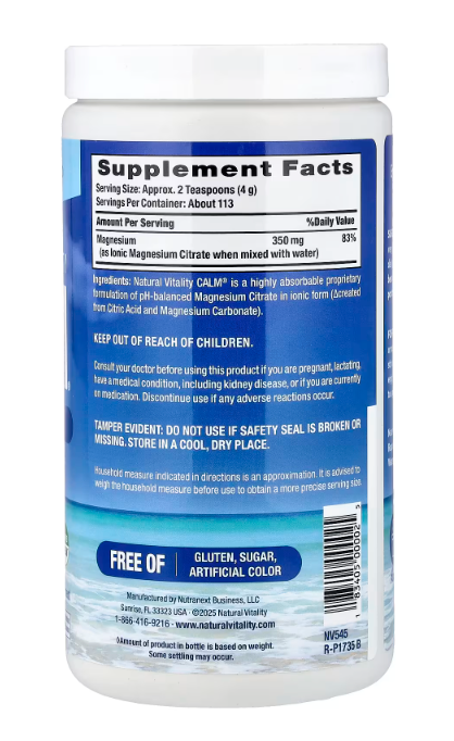 Natural Vitality - Vitamin Calm (16.OZ)