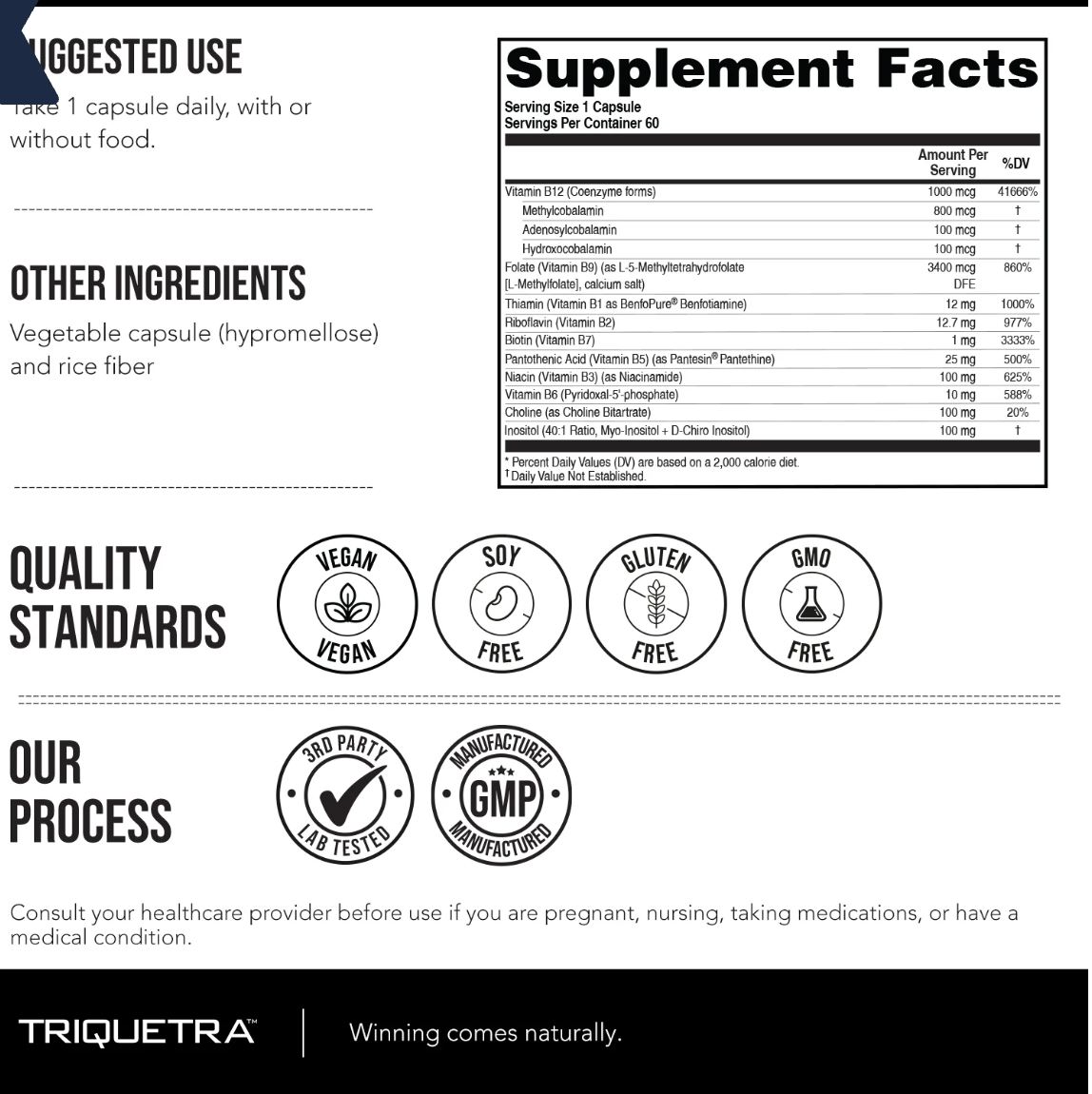 Triquetra Health - Vitamin B Complex Max (60.CP)
