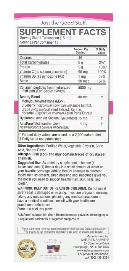Natures Answer - Beauty Collagen Peptides (8.FO)
