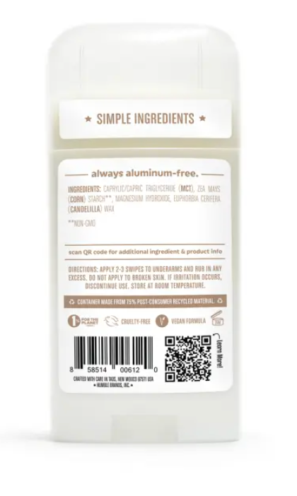Humble Brands - Deodorant Simply Unscntd (2.5OZ)