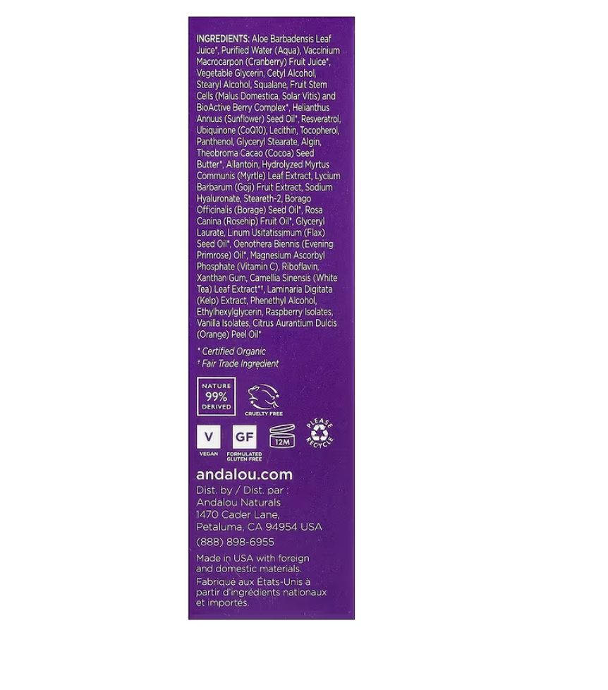 Andalou Naturals - Serum Facial Rejuvenating (1.FO)