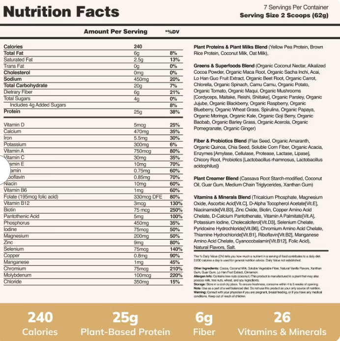 Kachava - Nutrition 1 Shake Chai (15.3OZ)