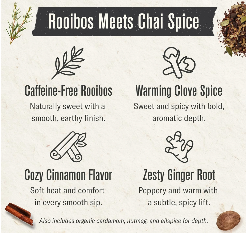 Numi Teas - Tea Rooibos Chai (18.BG)