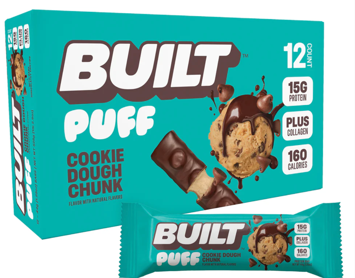 Built Bar - Bar Cookie Dough Chunk Puff (1.55OZ)/ 12 count