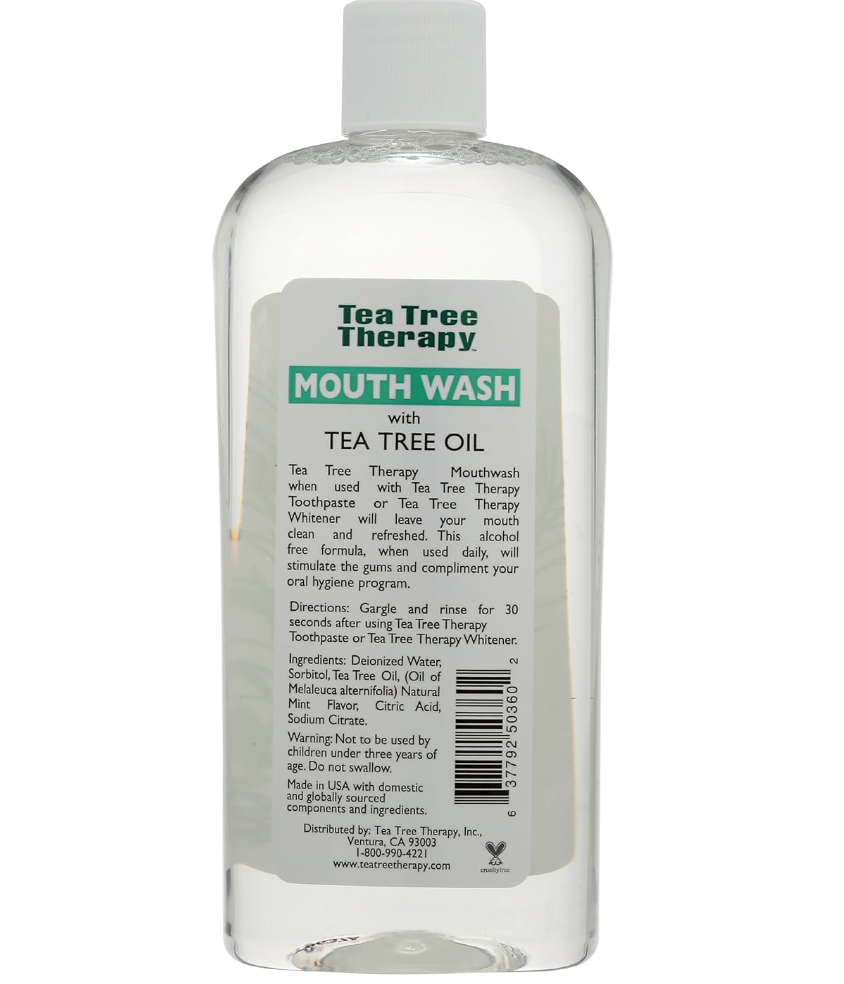 Tea Tree Therapy Alcohol-Free Natural Mouthwash, 12 oz