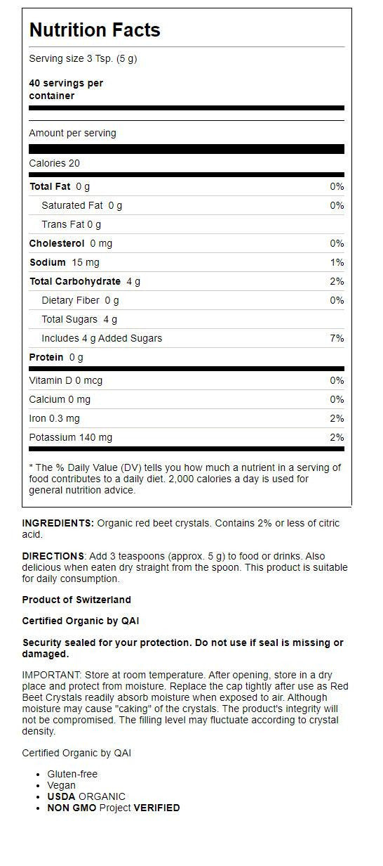 OG2 FLORA RED BEET CRYS ( 1 X 7 OZ )-1
