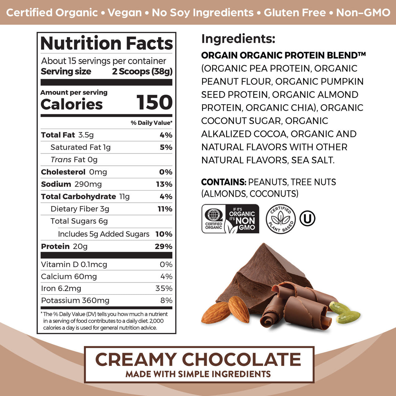OG2 ORGAIN PRPWD CRMCHOC ( 1 X 1.25 OZ )-1