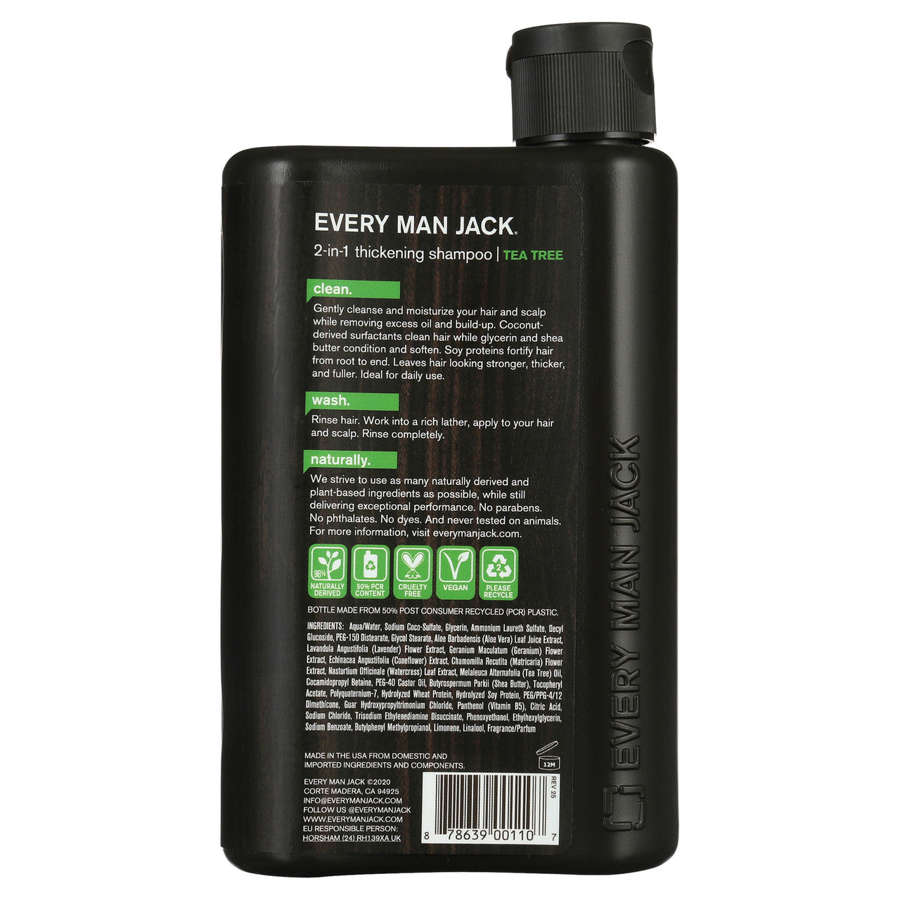 Every Man Jack 2-in-1 Thickening Shampoo Tea Tree (1x13.5 OZ)-11