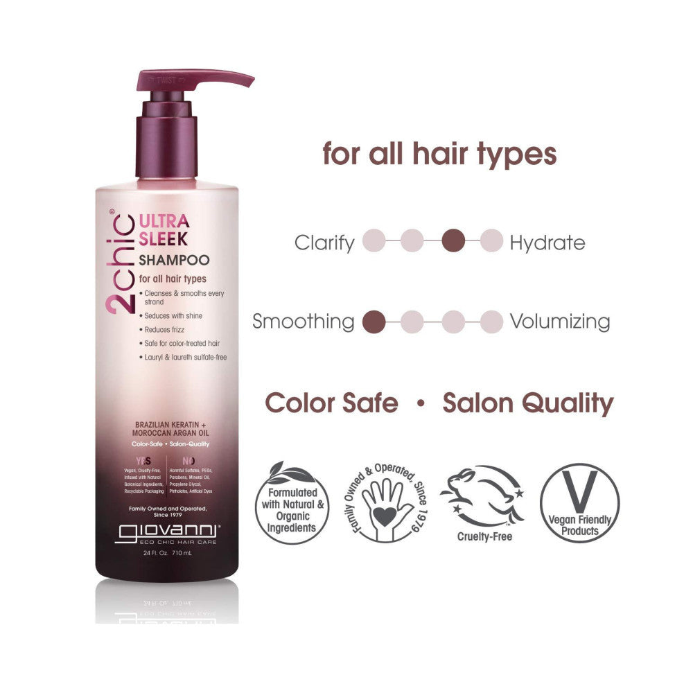 GIO 2CHIC LTRA SLK SHAMP ( 1 X 24 OZ   )-1