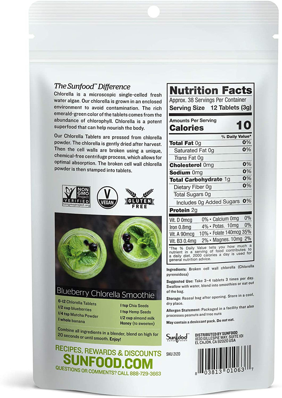 SUNFD CHLORELLA TABLETS ( 1 X 4 OZ   )-1