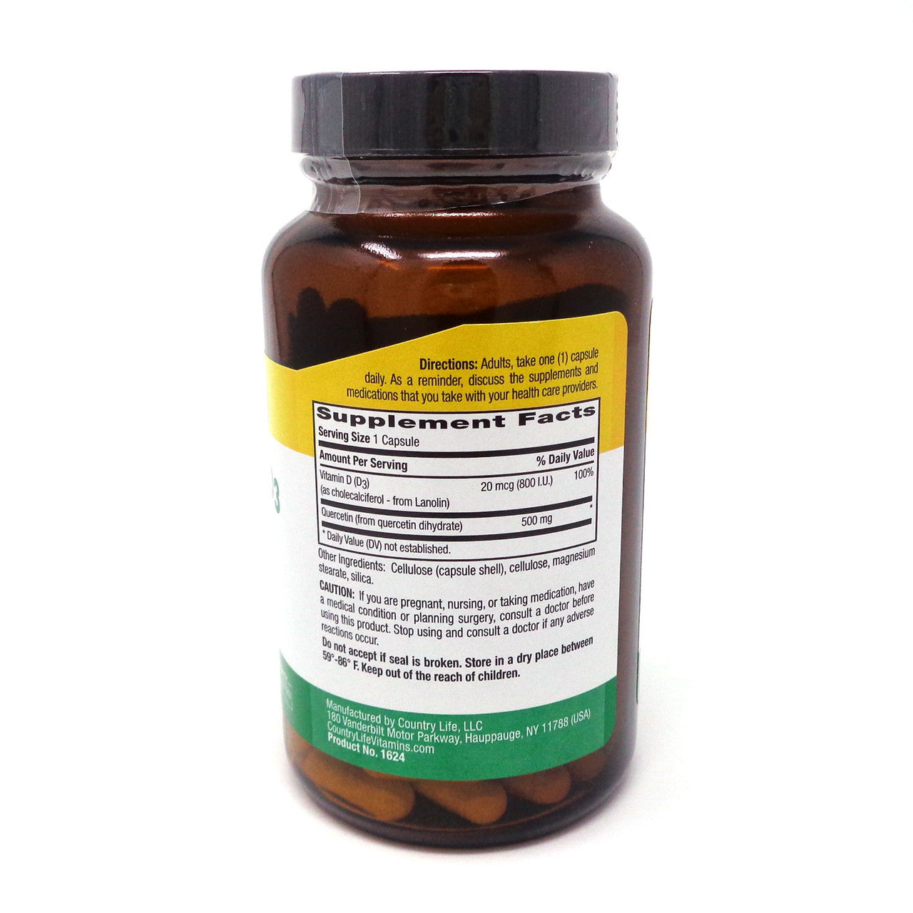 CLV QUERCETIN + D3 ( 1 X 90 CAP  )-1