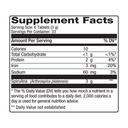 Nutrex Hawaii Spirulina Tabs 500 Mg (1x200 TAB)-5