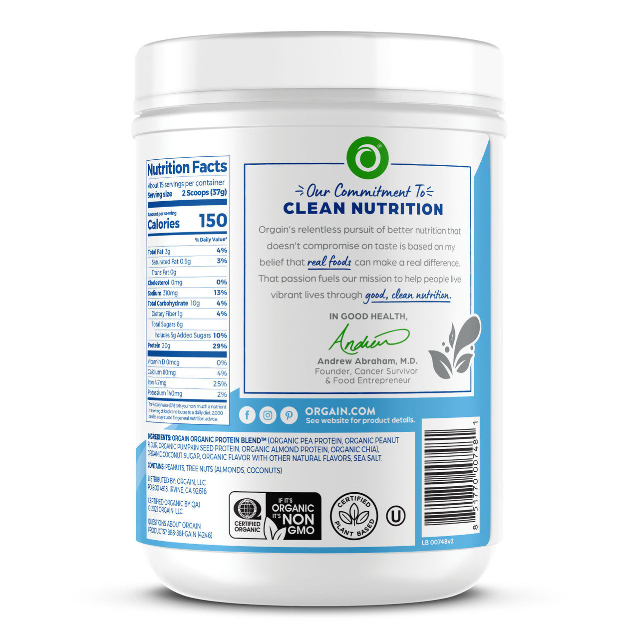 OG2 ORGAIN PROT PWDR VAN ( 1 X 1.25 OZ   )-8