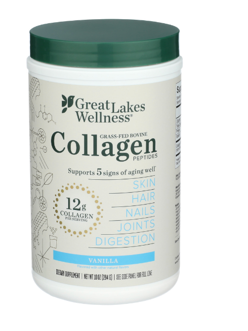 Great Lakes Wellness - Collagen Peptides Vanila (10.OZ)