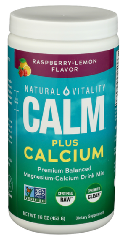 Natural Vitality - Vitamin Calm+Clcum Rspbr (16.OZ)