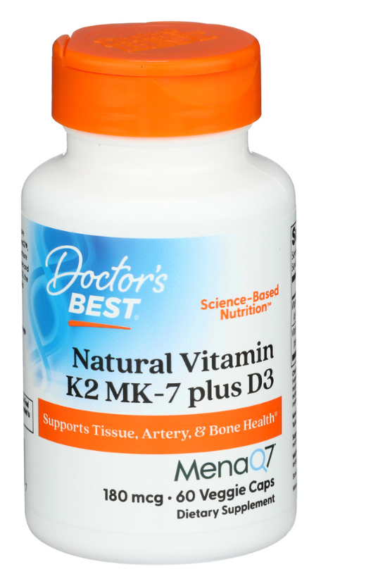 Doctors Best - Vitamin K2 Mk7 D3 180Mcg (60.VC)