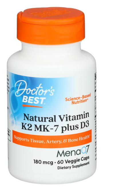 Doctors Best - Vitamin K2 Mk7 D3 180Mcg (60.VC)