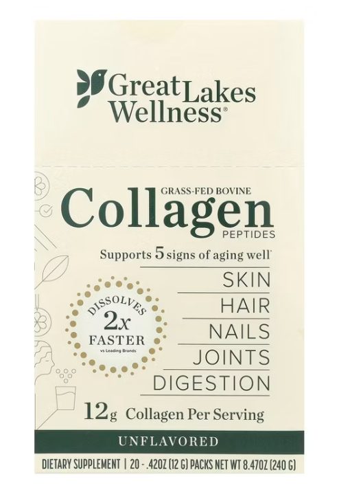 Great Lakes Wellness - Collagen Peptide 20Pktbx (8.47OZ)