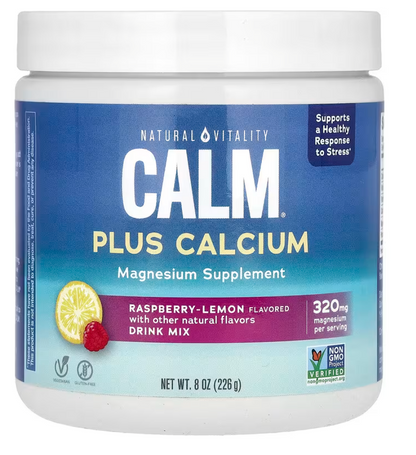 Natural Vitality - Calm Calcium Rasp Lemon (8.OZ)