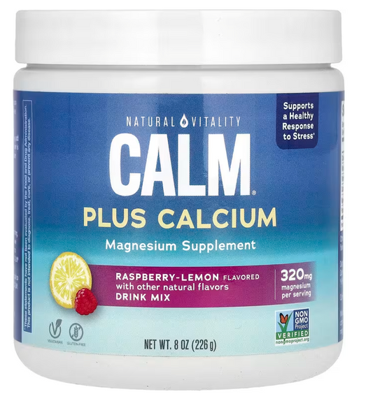 Natural Vitality - Calm Calcium Rasp Lemon (8.OZ)