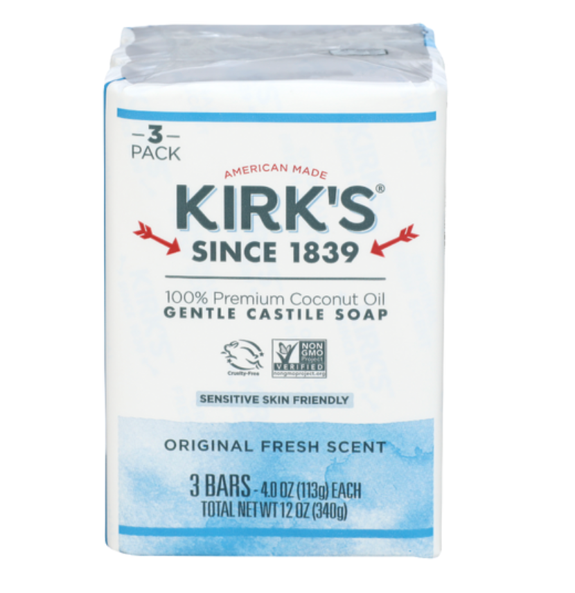 Kirks - Soap Bar 3Pk Castile Ccnut (12.OZ)