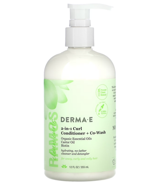 Derma E - Conditioner 2 In 1 Curl Wsh (12.FO)