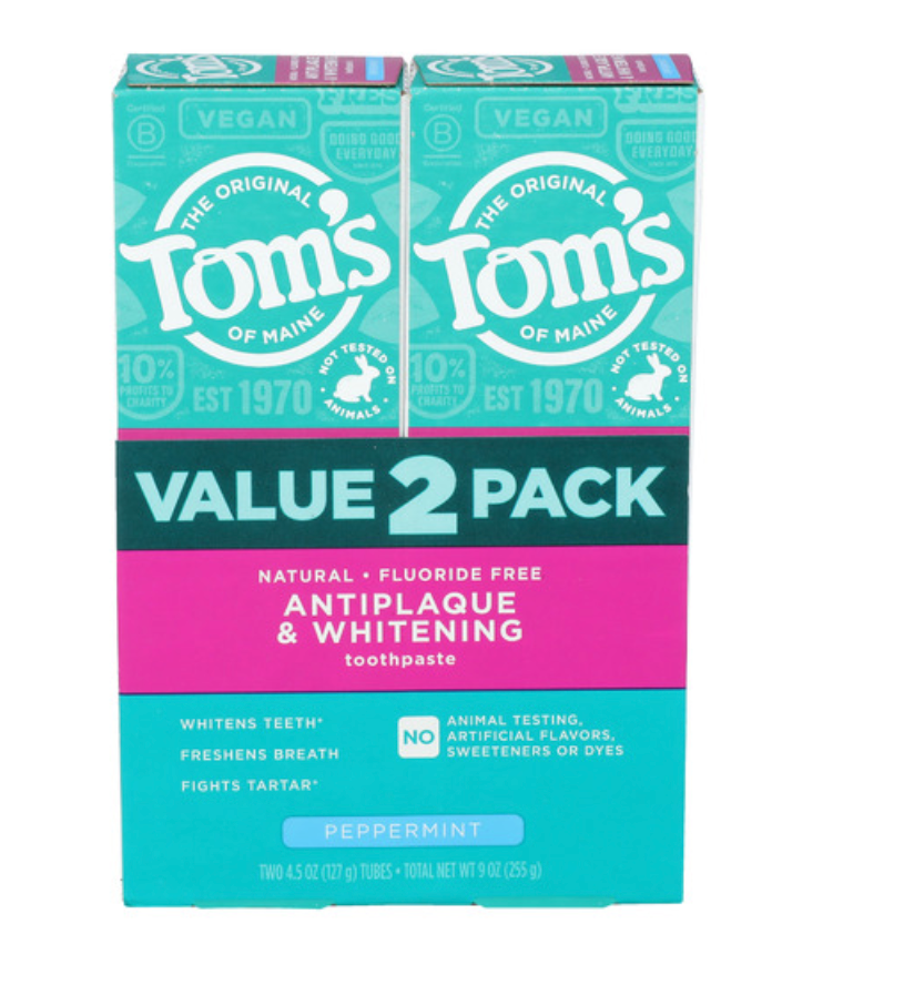 Toms Of Maine - Toothpaste Peppermnt 2Pk (9.OZ)