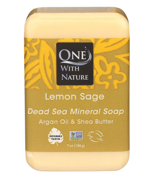 One With Nature - Soap Bar Lemon Sage (7.OZ)