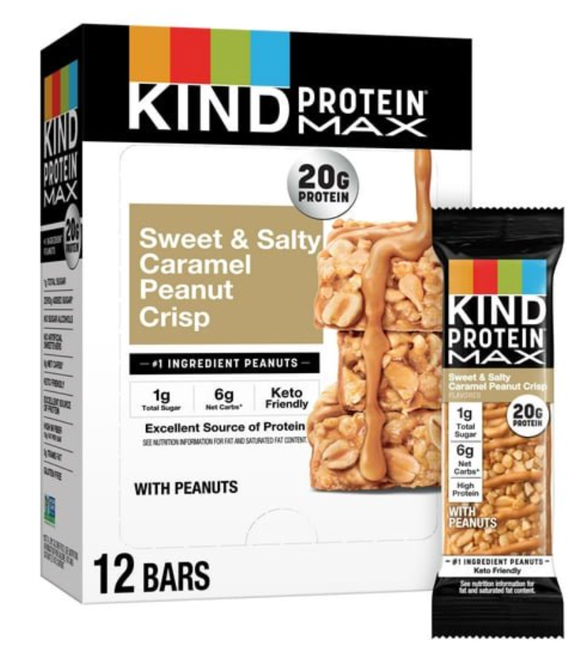 Kind - Bar Protein Max Caramel Peanut (2.2OZ)/ 12 bars