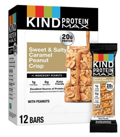 Kind - Bar Protein Max Caramel Peanut (2.2OZ)/ 12 bars