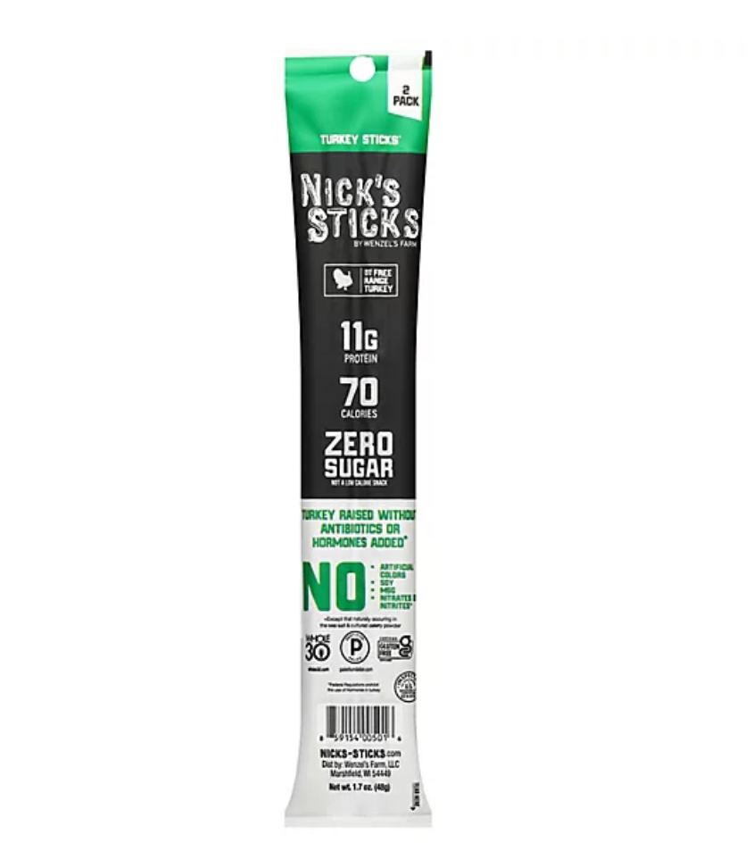 Nicks Sticks Snack Trky Stx Free Rang,1.7Oz (Pack Of 25)