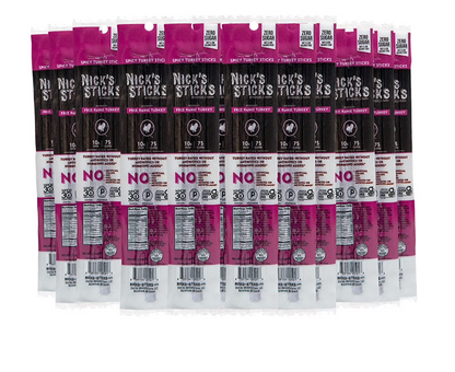 Nicks Sticks - Snack Trky Stx Spcy Fr Ra - 25 twin packs (1.7 oz each)