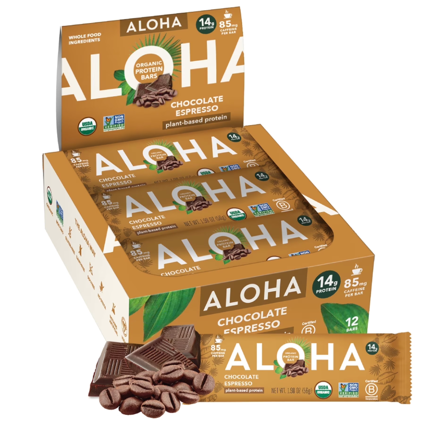 Aloha - Bar Protein Chocolate Espresso (1.98OZ)/12 count