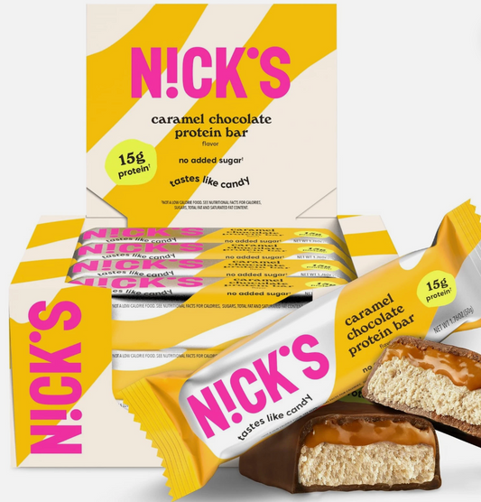 Nicks - Bar Caramel Chocolate Protein (1.76OZ)/12 bars