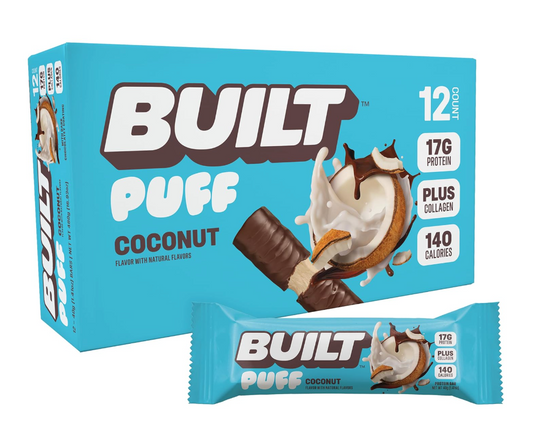 Built Bar - Bar Coconut Marshmallow Puff (1.41OZ)/ 12 count