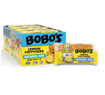 Bobo's Oat Bars Lemon Poppyseed, 3 Oz, 12 Count