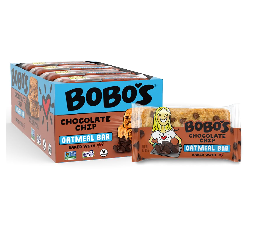 Bobo's Chocolate Chip Oat Bar Snacks - 12 Count