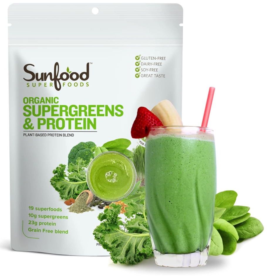 Sunfood Superfoods - Supergreens Protein (8.OZ)