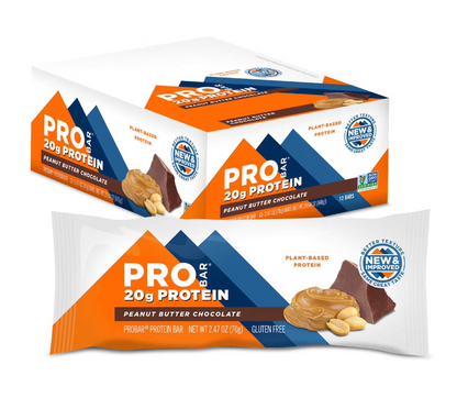 Probar - Bar Protein 20G Peanut Butter Chocolate, 12 Bars (2.46OZ/each)