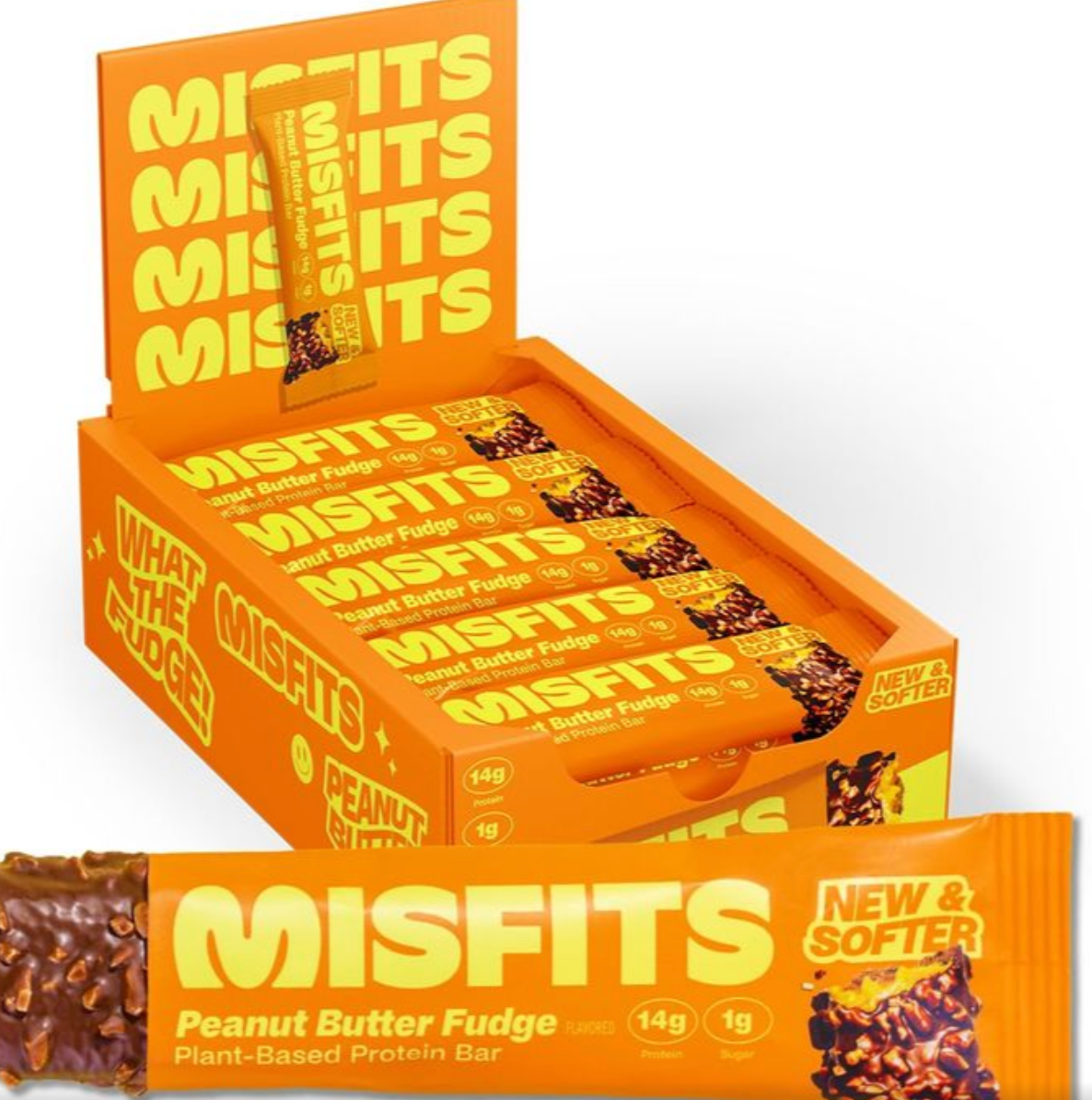 Misfits - Bar Protein Peanut Butter Fudge (1.8OZ) - 12 bars
