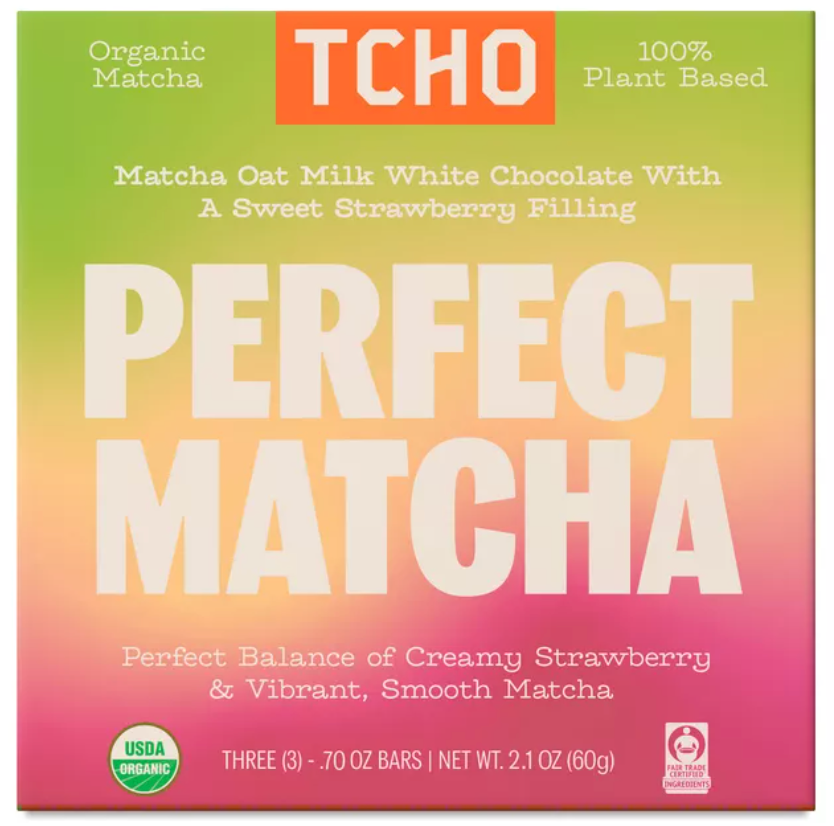 Pack of 10 TCHO Bar Chocolate Perfect Matcha 2.1 oz
